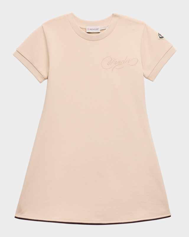 Girl's Logo-Script Jersey Dress, Size 8-10